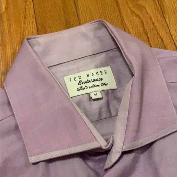 Lavender Ted Baker button down dress shirt - Picture 2 of 11